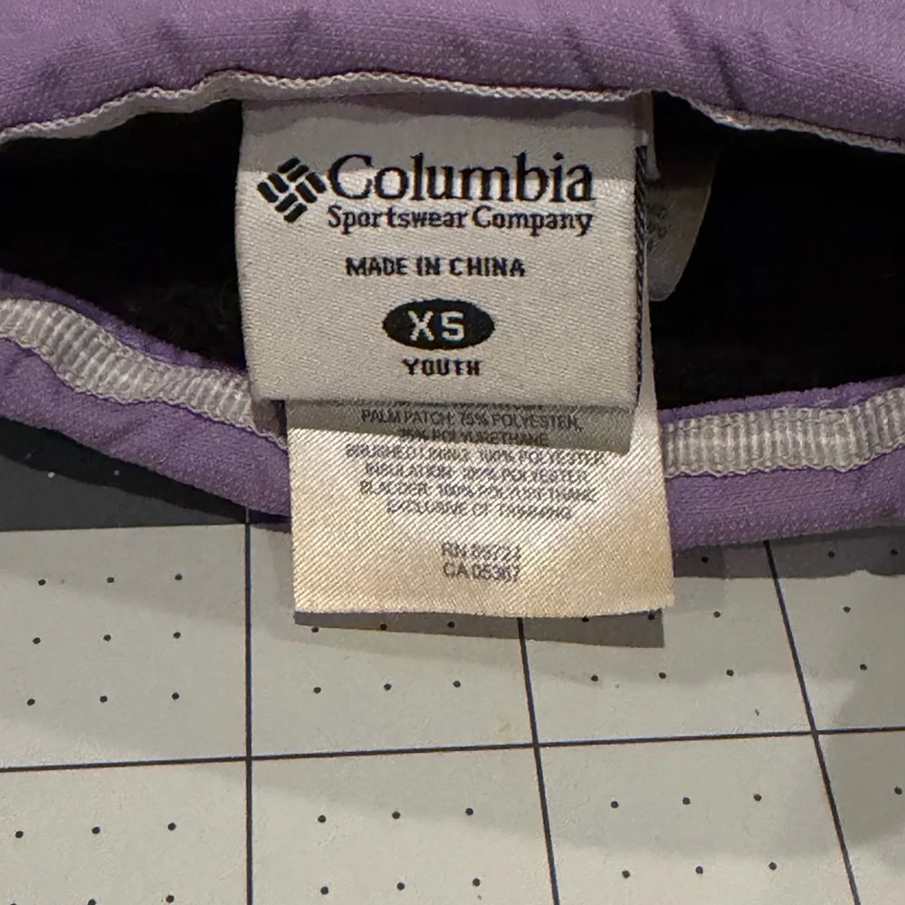 Columbia Kids' Lavender Quilted Mittens